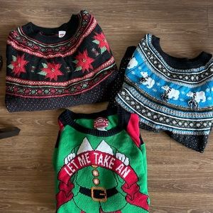 3 Christmas Sweaters Sz. XL/1X